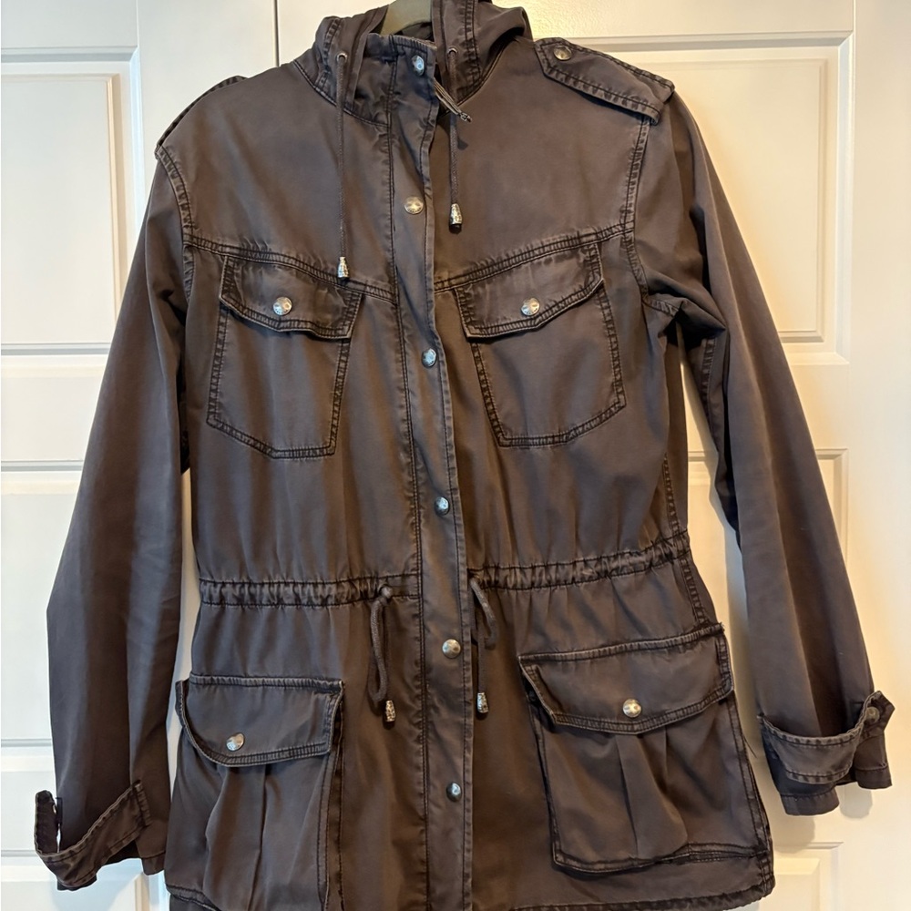 Talula Trooper Jacket in Dark Grey